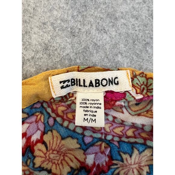 Billabong Cami Top Womens Medium 100% Rayon Halter‎ Bohemian Mandala Floral Pink - Picture 3 of 16